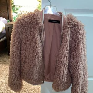 Fluffy Pink Coat